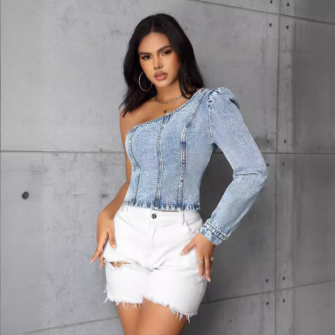 Fit Denim Top
