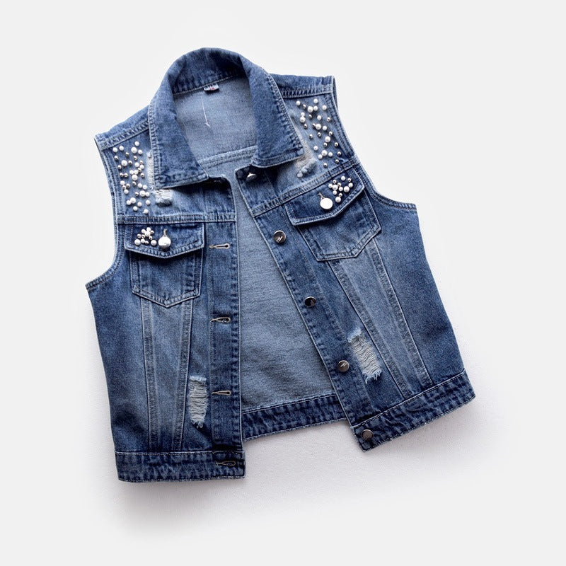 Denim Vest Sleeveless