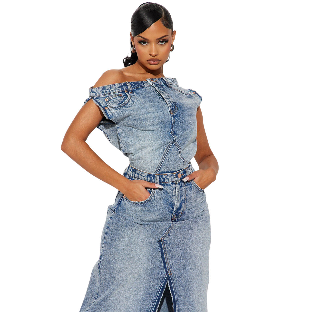 Denim Casual Set