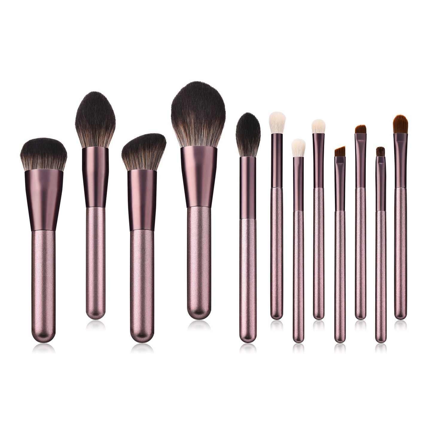 12 makeup brushes small grape beauty set