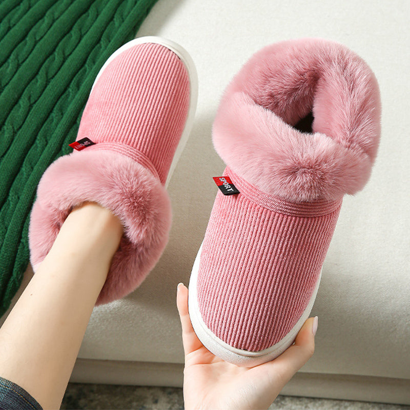 Plush Cotton Cozy Fluffy Slippers