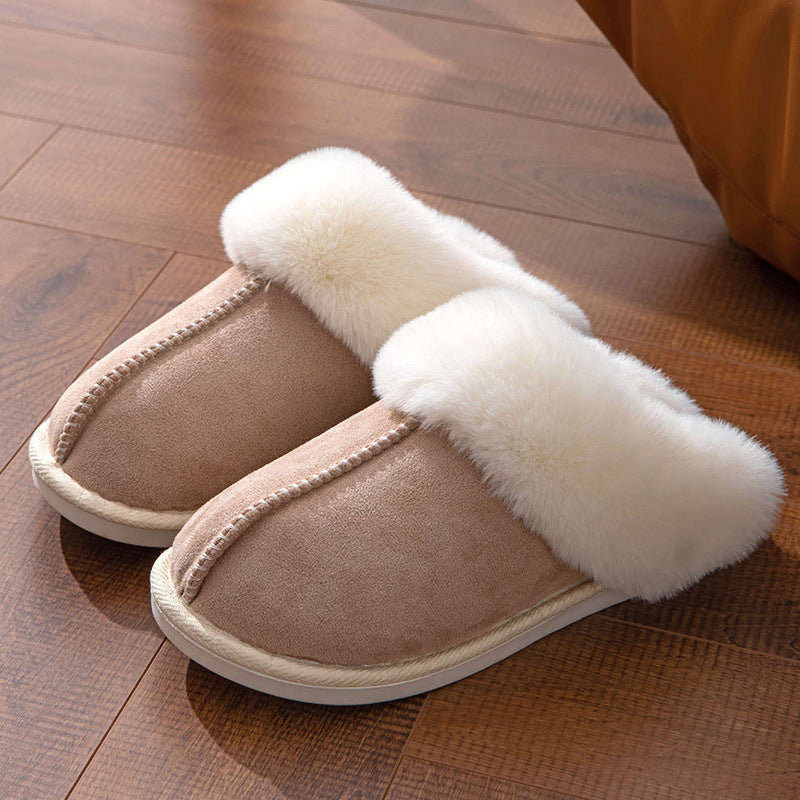 Fluffy Slippers Warm Slugged Bottom
