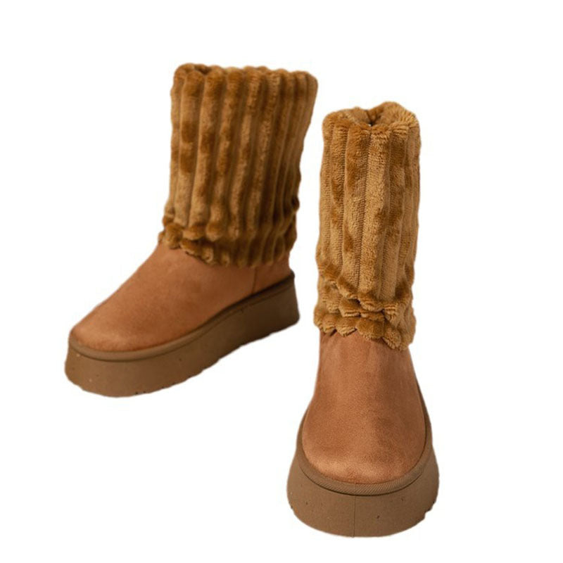Snow Boots Warm Thickened Furry Cotton Boots
