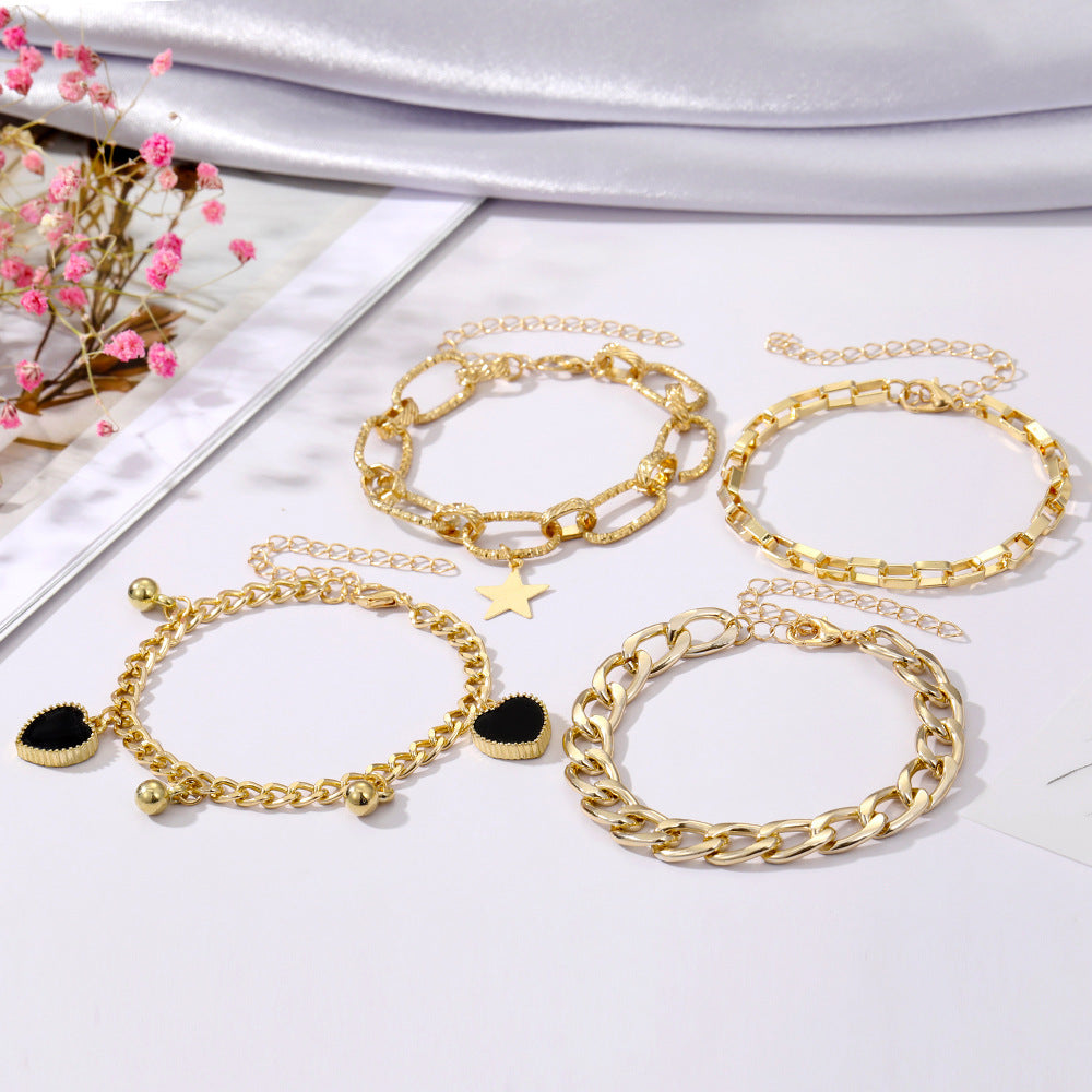 Black Heart Bracelet