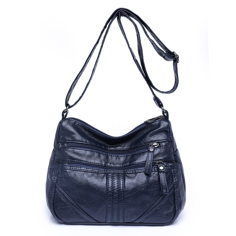 Soft Leather Large Capacity Shoulder Bag