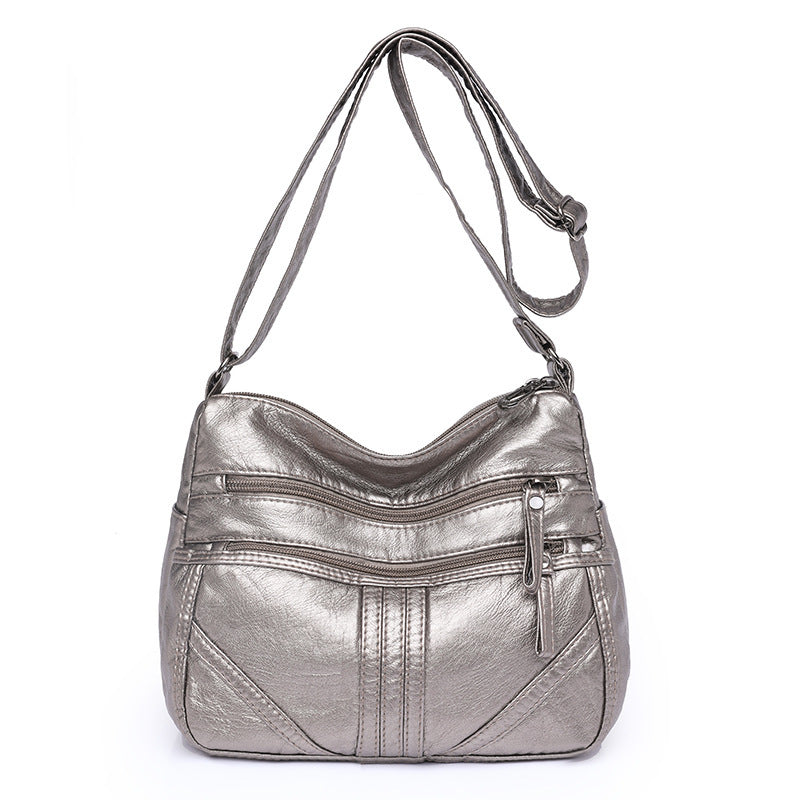 Soft Leather Large Capacity Shoulder Bag