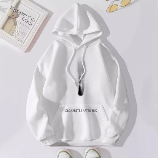 Fleece-lined Drawstring Hoodie