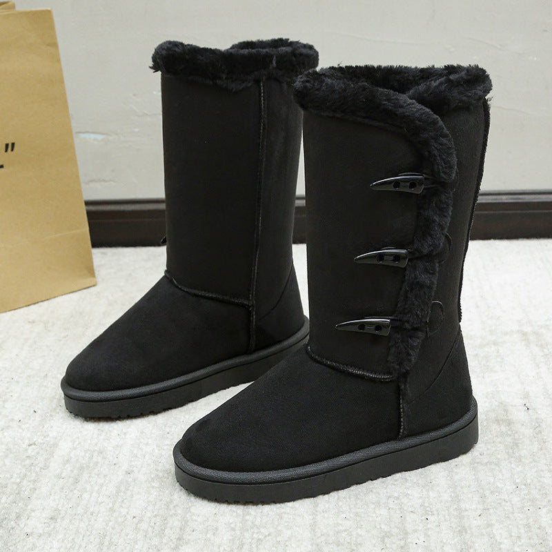 Thickened Mid-top Snow Boots