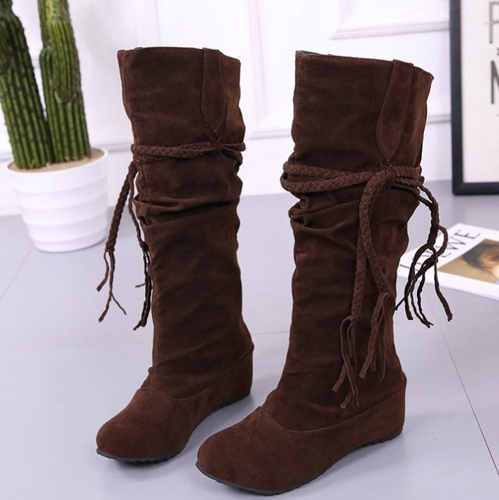 Tall Rubber-soled Martin Boots