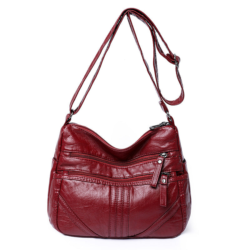 Soft Leather Large Capacity Shoulder Bag