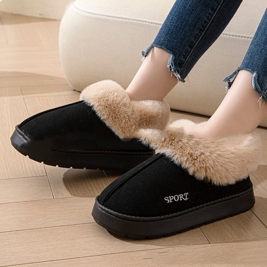 Home Plush Thick Slippers