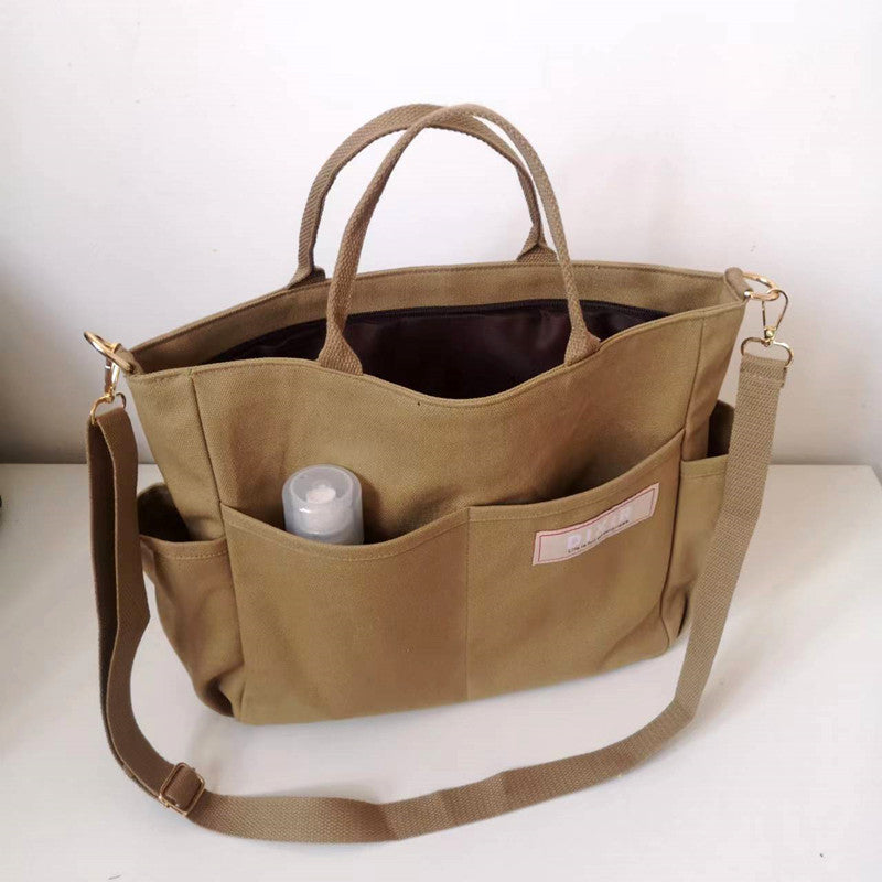 Large-capacity Canvas Shoulder Handbag