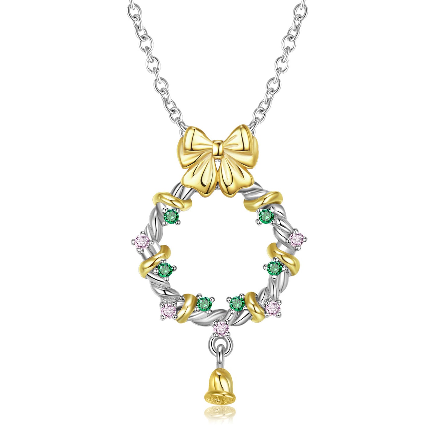 Wreath Christmas Necklace