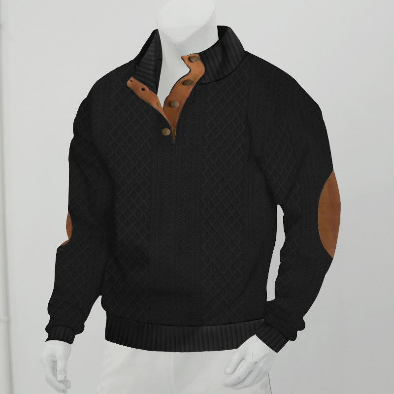 Jacquard Knitted Pullover Sweater