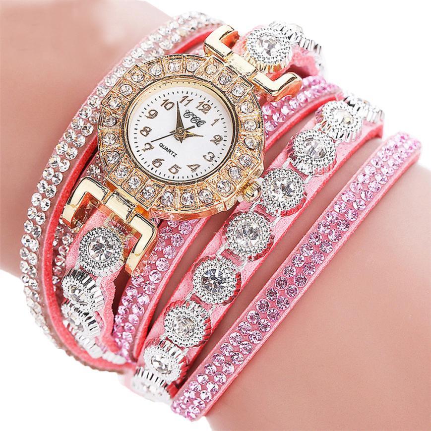 Rhinestone Watch Bracelet