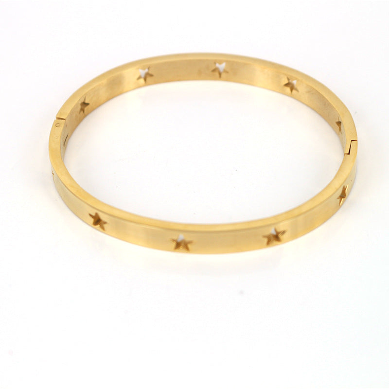 Stainless Steel Hollow Bracelet
