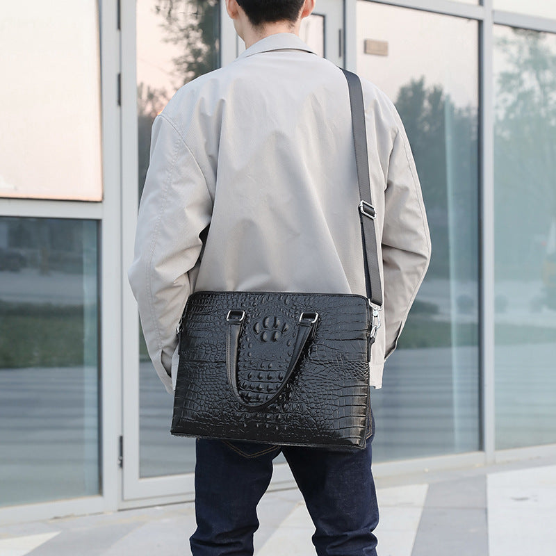 Crocodile Pattern Briefcase