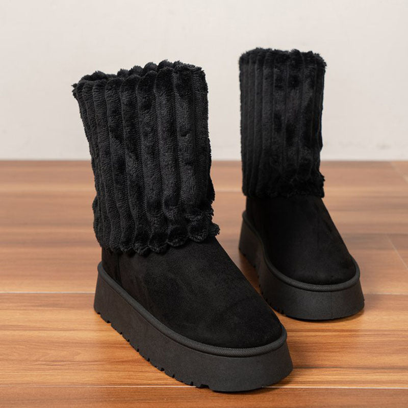 Snow Boots Warm Thickened Furry Cotton Boots
