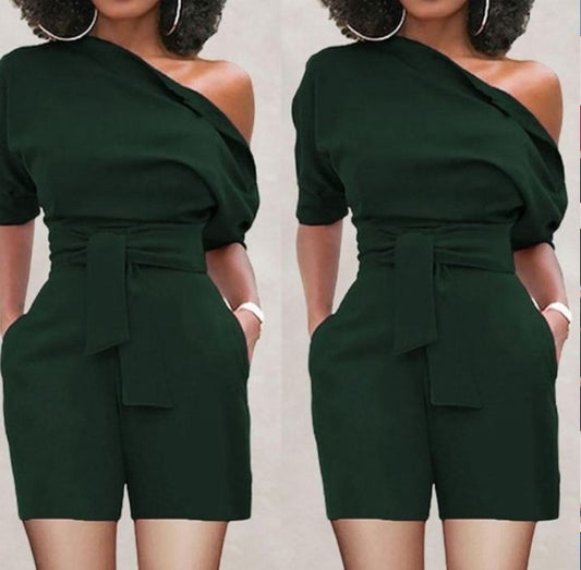 One-piece Shorts Suit