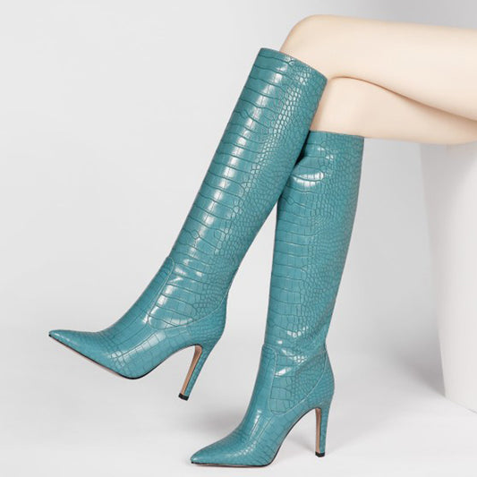 Pointed Toe Stiletto Thigh Boots