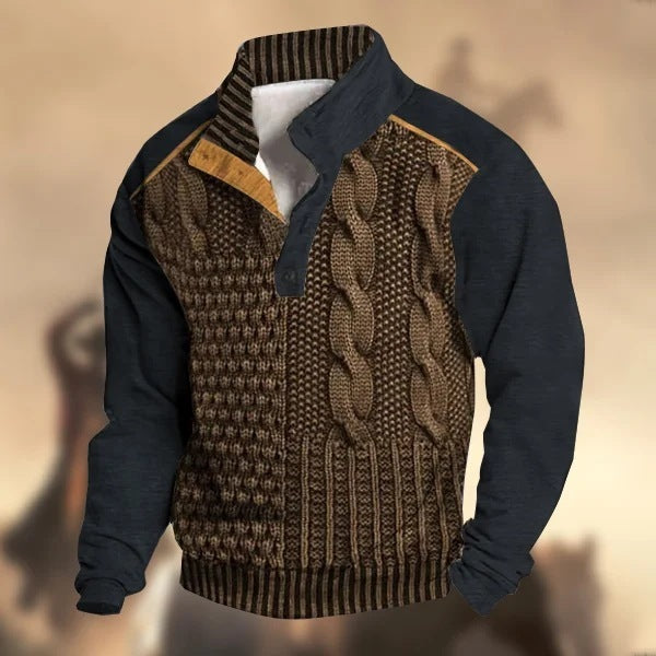 Men Buckle Sweater