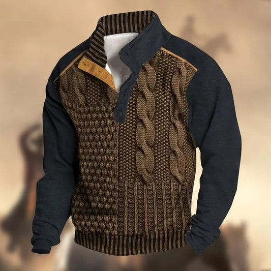 Men Buckle Sweater
