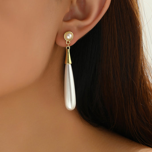 Drop-shaped Long Earrings