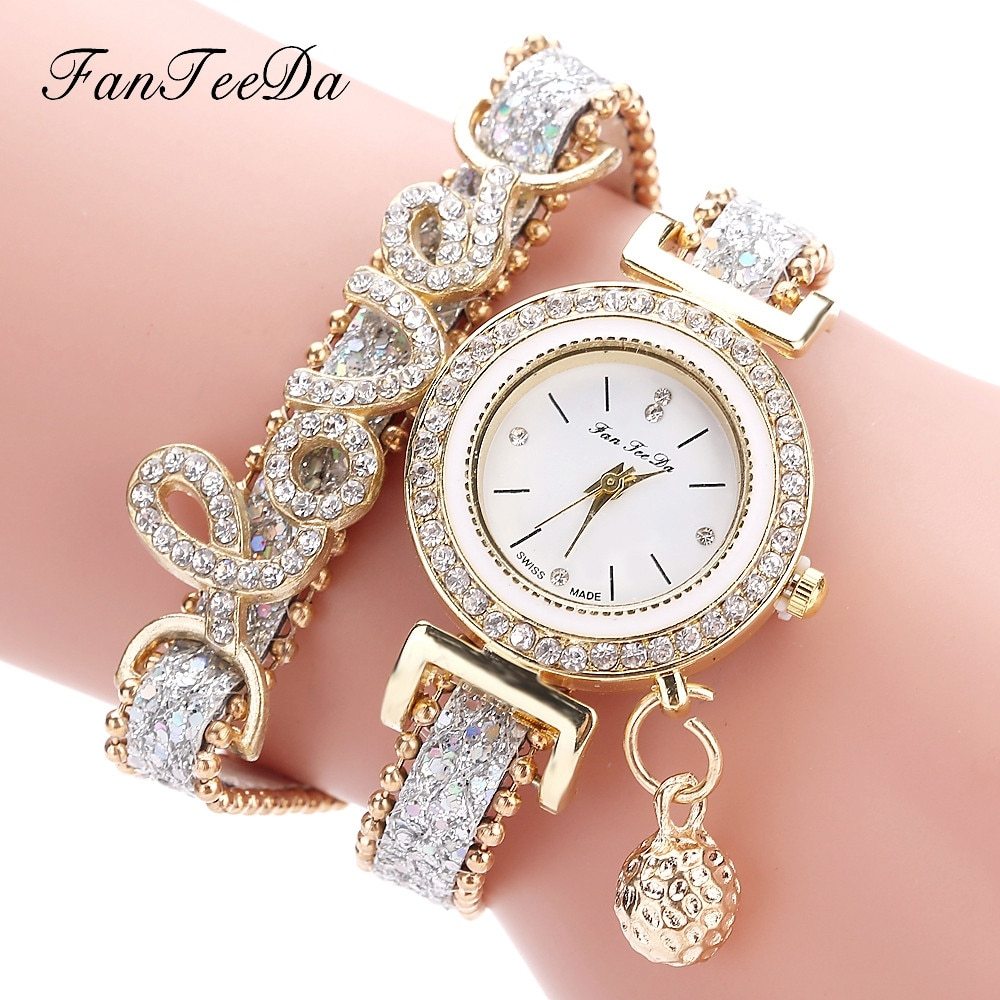 Rhinestones Clock