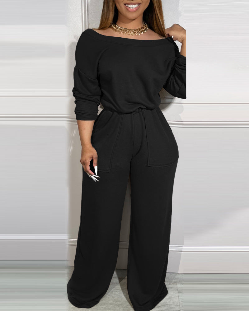 Off Shoulder Jumpsuit