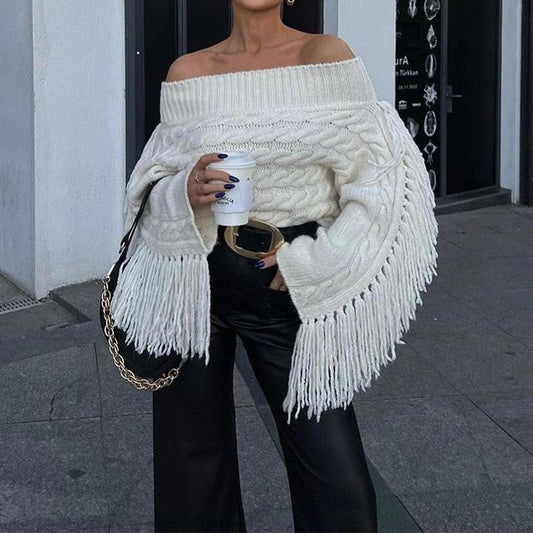 Off-Shoulder Sweater