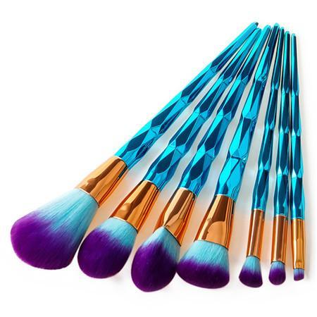 Diamond Makeup Brush Set.