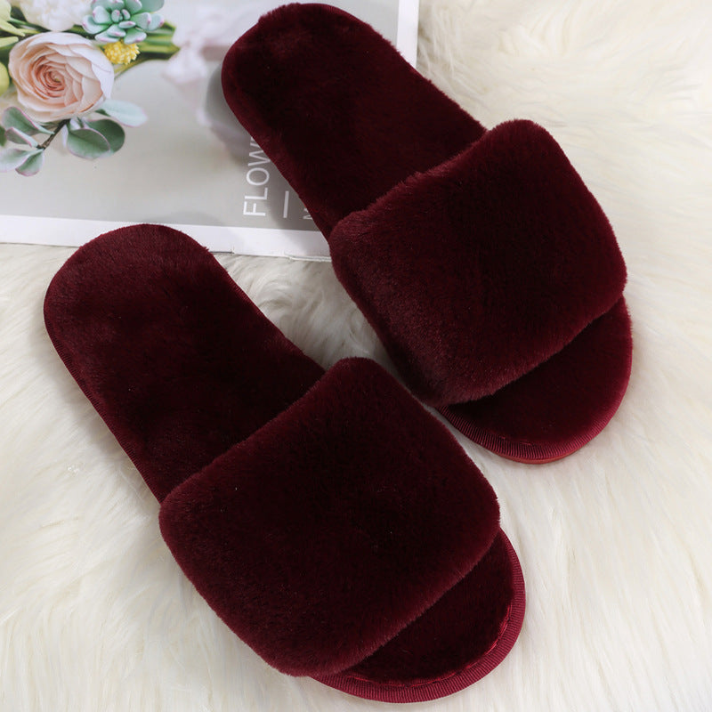 Fluffy Lazy Plush Slippers