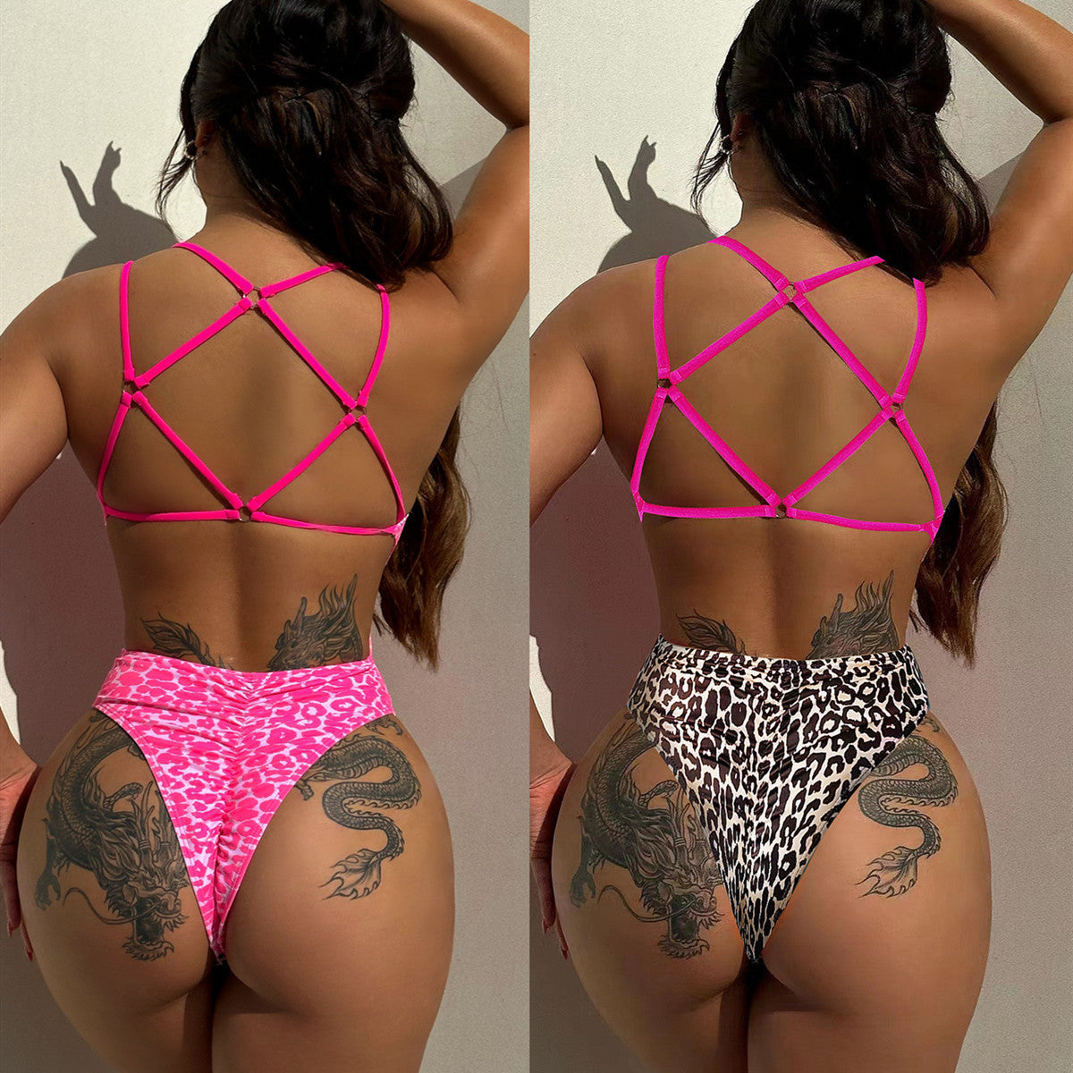 Leopard Swimsuit Suit