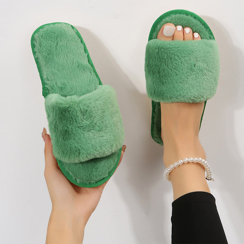 Fluffy Lazy Plush Slippers