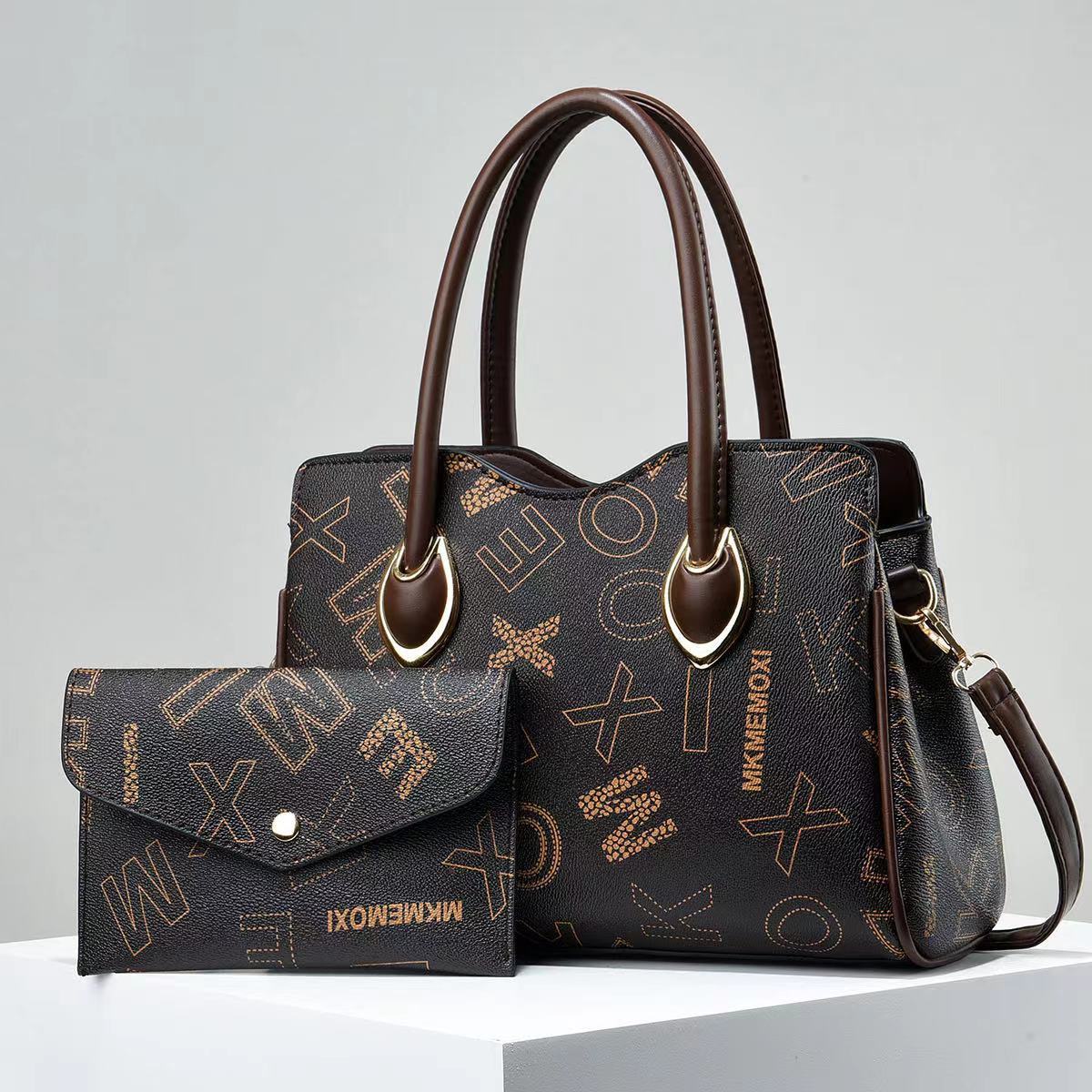 Elegant Letter Large Tote Bag