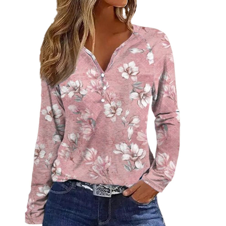 Vintage V-neck Long Sleeve