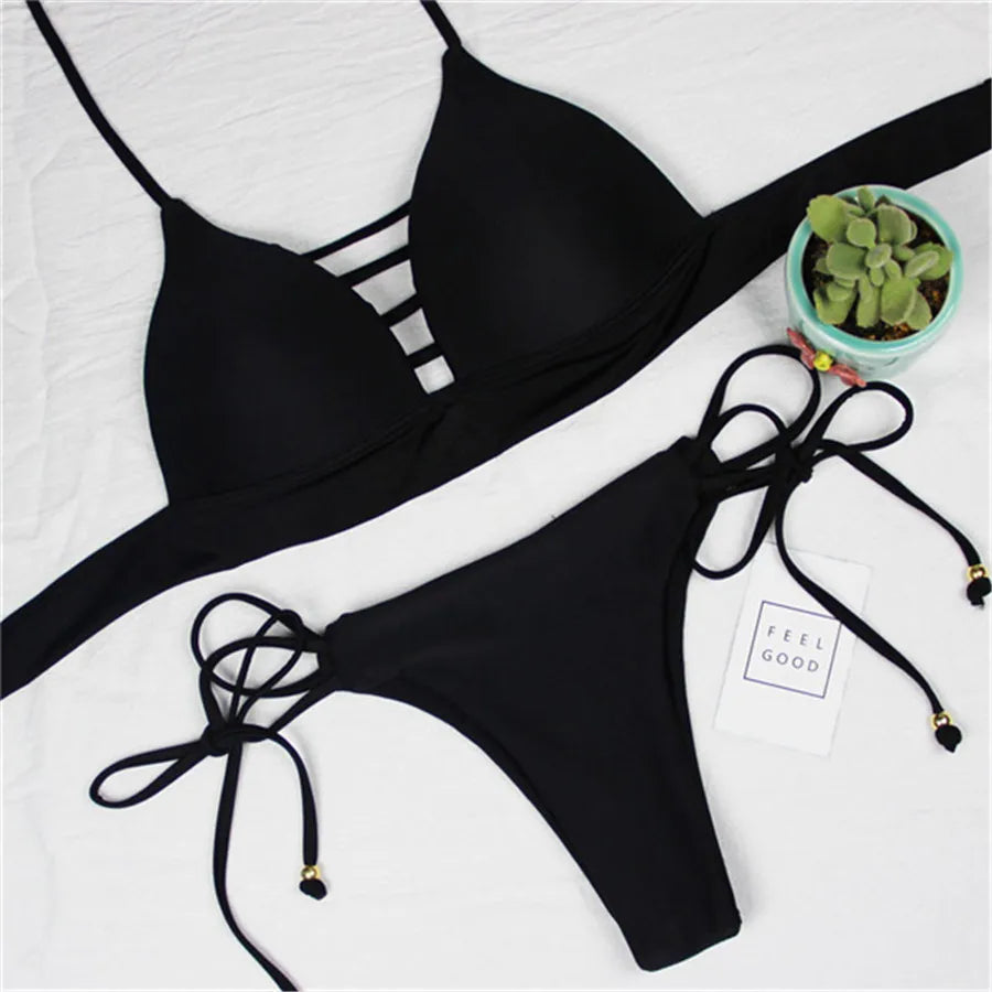 Bandage Thong Bikini Sets