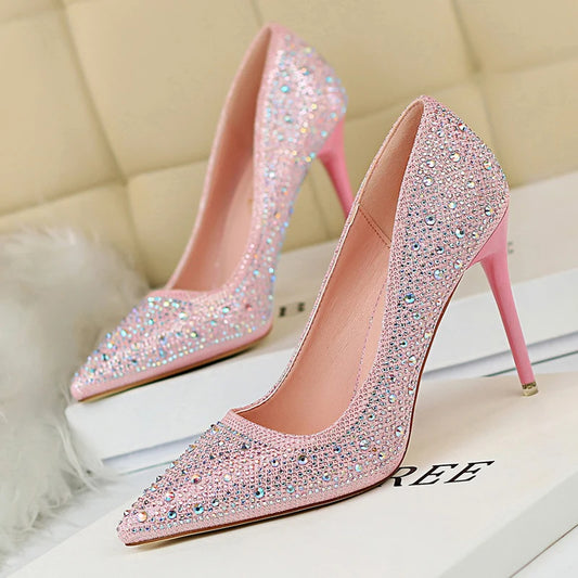 Glitter Crystal Heels