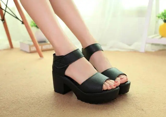 Solid Color High Heels