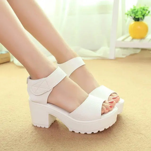 Solid Color High Heels