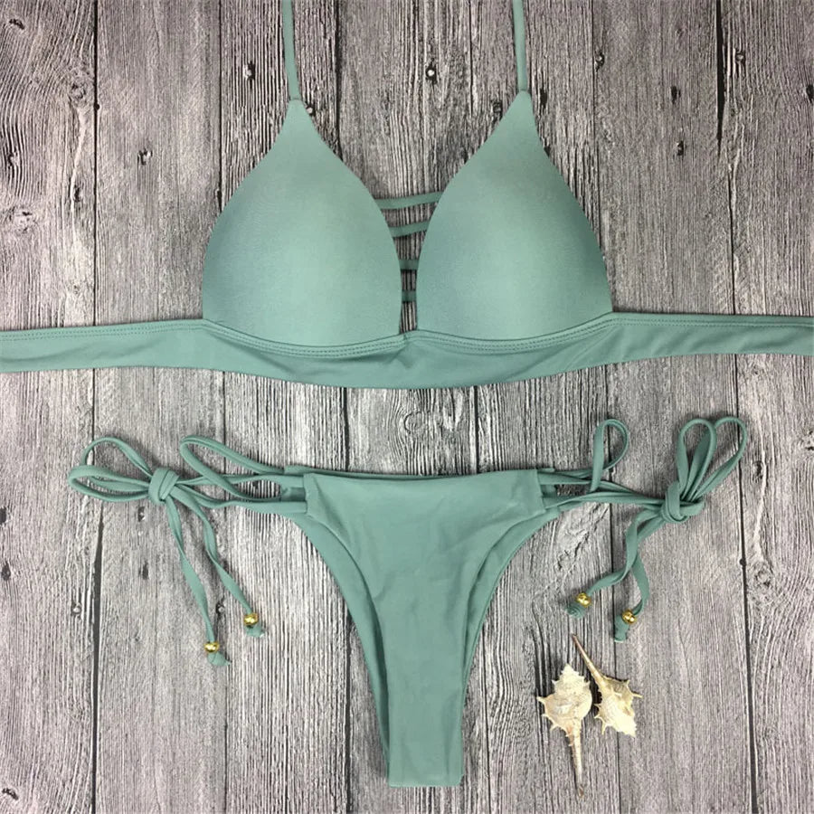 Bandage Thong Bikini Sets