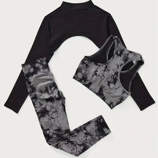 Sports Tie-dyed Long-sleeved