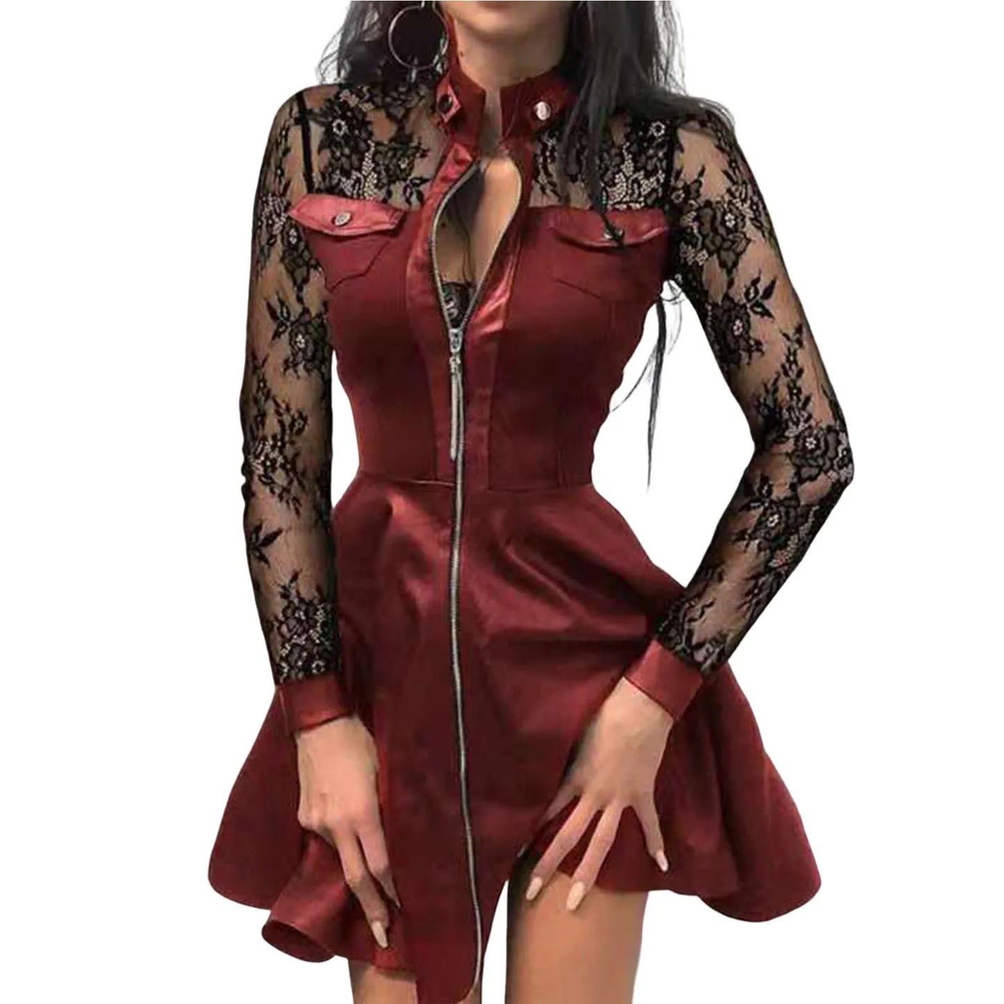 In the night jacket dress