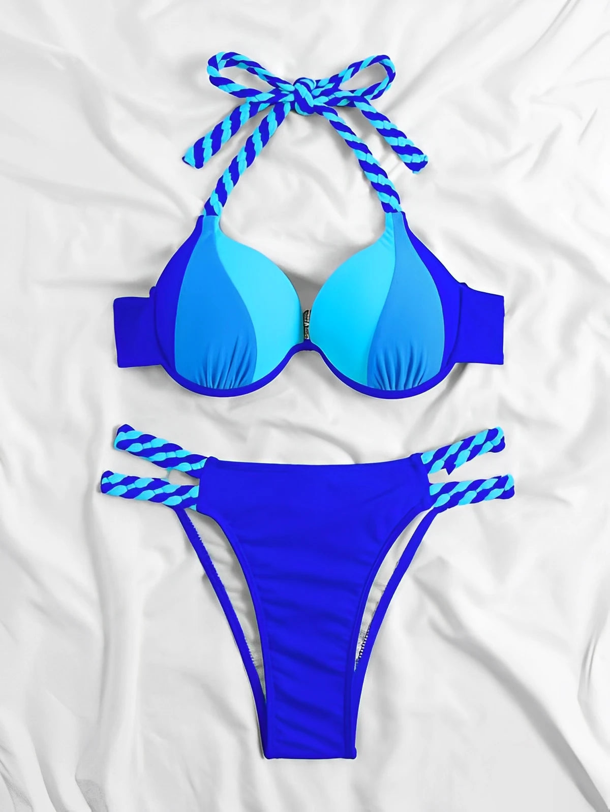 Push Up Bikini Halter Swimsuit