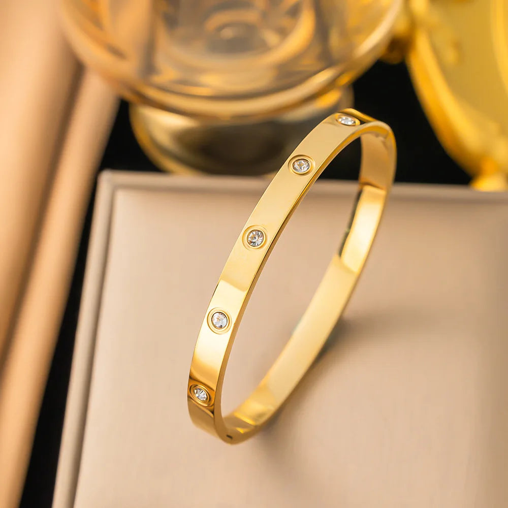 Gold Silver Classic Bracelet Jewelry