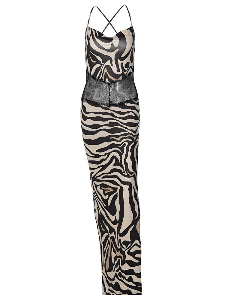 Zebra Maxi Dress