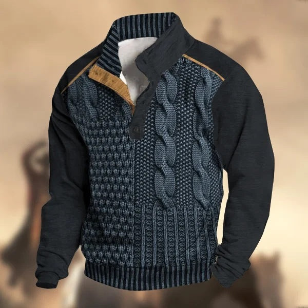 Men Buckle Sweater