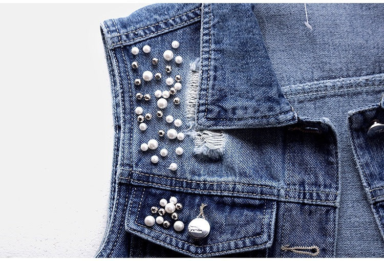 Denim Vest Sleeveless