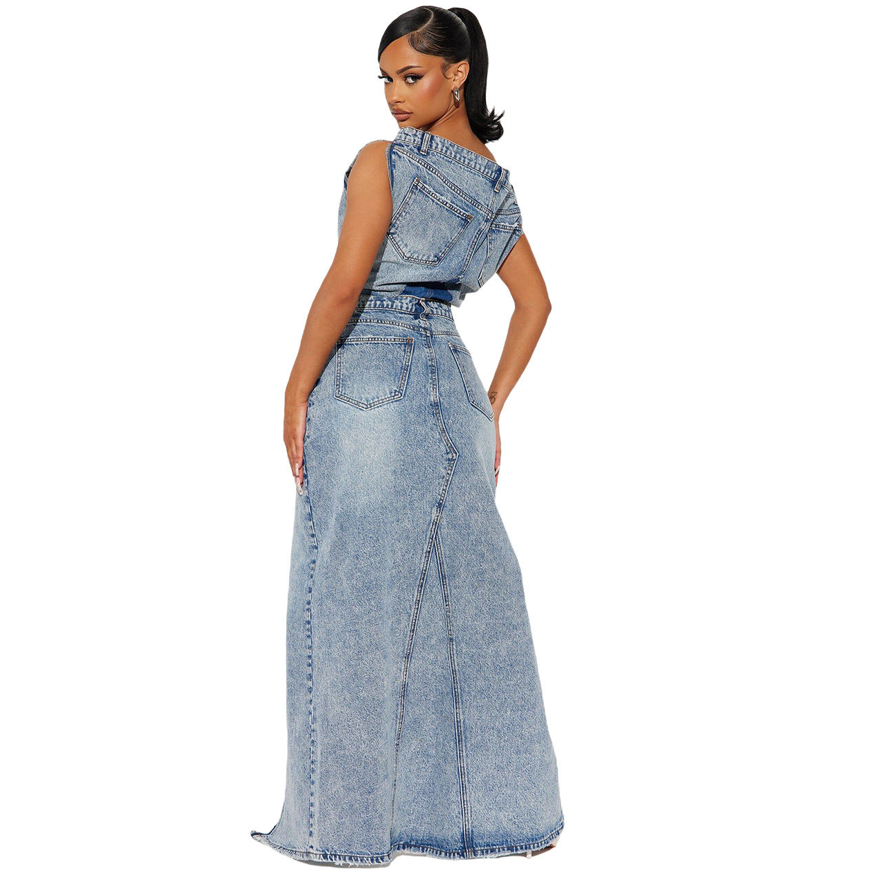 Denim Casual Set