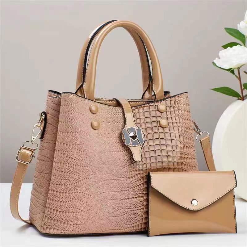 Leather Crocodile Pattern Bag